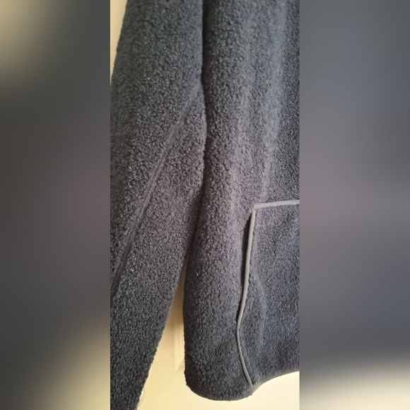 Brooks Brothers Teddy Fleece Full Zip Navy Jacket Men Size Large bussines casual - Picture 9 of 10